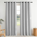 NICETOWN 100% Blackout Faux Linen Curtains by NICETOWN
