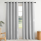 NICETOWN 100% Blackout Faux Linen Curtains by NICETOWN