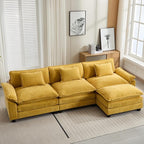 Oprisen 120" Modular Sectional Sofa, Comfy Cloud Couch Sectional Sofa by Oprisen