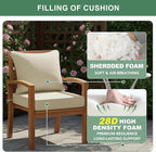 Summsun Patio Chair Cushions 19 x 19 Inch, Faux Linen Outdoor Furniture Cushions - Image 6