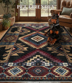 Rustic Cabin Area Rug 4x6, Machine Washable Lodge Bear Rug, Non-Slip Low Pile - Image 6
