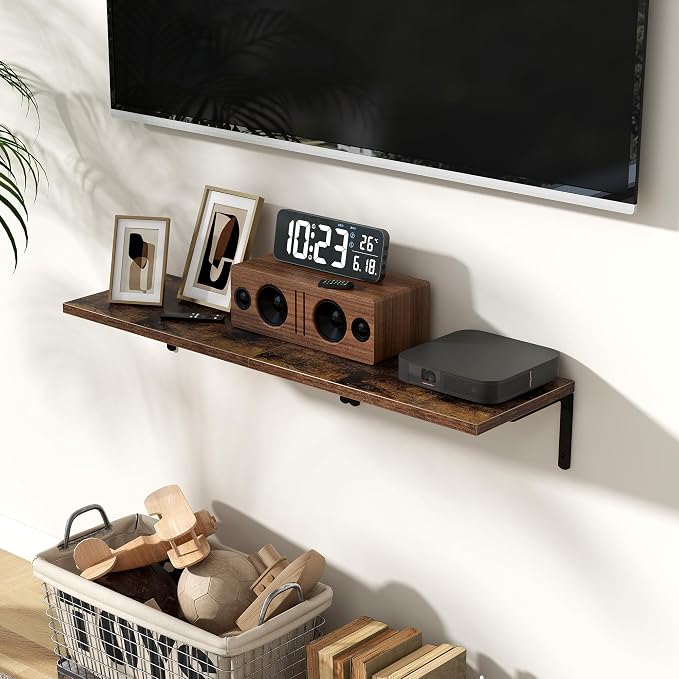 Fun Memories Deep Floating Shelves, 16W x 8D Floating Shelves Set of 2 - Image 2