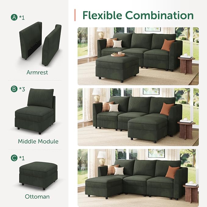 HONBAY Modular Sectional Sofa - Image 6