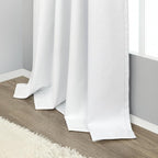 Black Out Curtains 63 Inch Long Small White Blackout Energy Saving Dining Room - Image 9