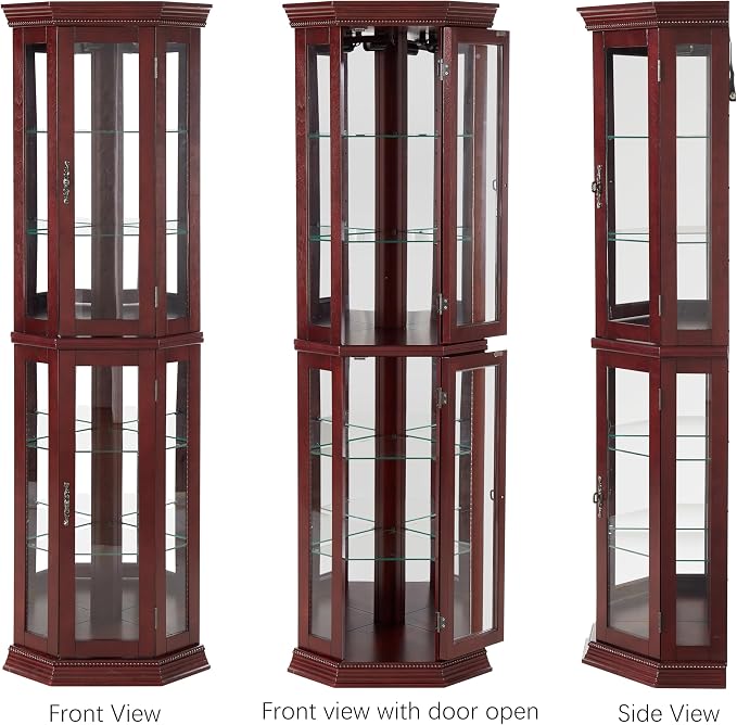 Glass Corner Display Cabinet - Image 9