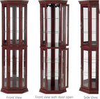 Glass Corner Display Cabinet - Image 9
