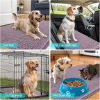 OLANLY Dog Door Mat for Muddy Paws 44x24, Super Absorbent Chenille Mud Mat | - Image 7