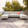 MIXPATIO Patio Sectional Furniture Set, 6 Piece Outdoor Wicker Sofa Couch Set by MIXPATIO