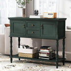 ARTPOWER Console Table with 2 Drawers, Retro Entryway Table with 2 Door - Image 6