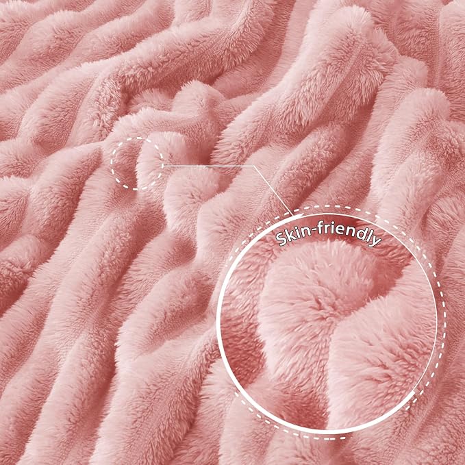 Exclusivo Mezcla Striped Fleece Throw Blanket - Image 5