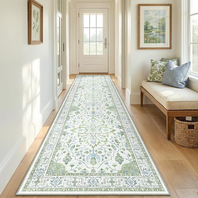 RELEANY Washable Area Rug, Runner 2'x8', Water Repellent, Pet Friendly - Image 2