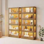 Display Cabinet with Acrylic Glass Doors, 5-Tiers Curio Cabinet with LED - Image 3