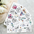 4 Sheets Rub on Transfers for Crafts, Dragonflies Furniture Transfers for Wood - Image 5