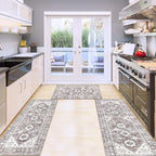 HEBE Boho Kitchen Rugs Set of 3, Non Slip Washable Kitchen Mats - Image 7