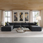 JACH 160.6" U-Shaped Sectional Couch, Modern Modular Convertible Sofa - Image 6