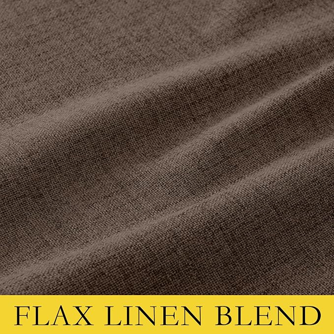 NICETOWN 100% Blackout Brown Curtains - Image 9
