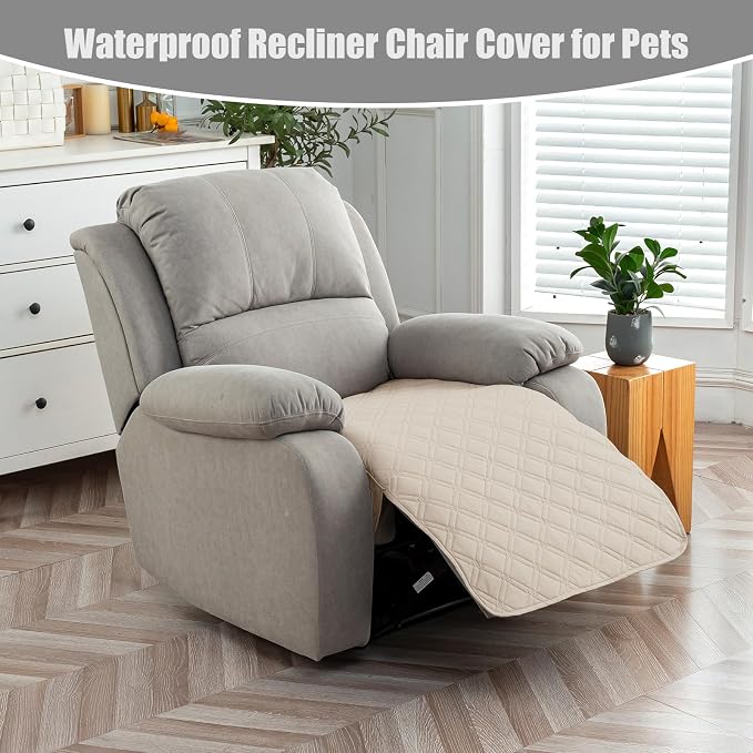 Genina Waterproof Recliner Chair Covers, Recliner Cover - Image 3