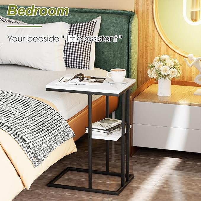 Easy Paws C Shaped End Table, Small Side Table - Image 6