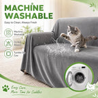 LOllON Velvet Couch Cover for Cats Dogs Kids - Image 8