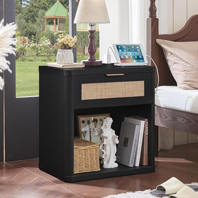LEYAOYAO Rattan Nightstand - Image 2