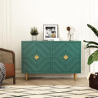 HLR 48" Accent Cabinet with 4 Doors and Shelves, Modern Sideboard Buffet - Image 3