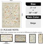 DUKINO 3x4 Rug, Washable Animal Area Rug - Image 2