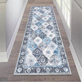 HEBE Hallway Runner Rug 2'x6', Washable Non Slip Kitchen Rug Runner | Soft Boho by HEBE