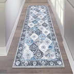 HEBE Hallway Runner Rug 2'x6', Washable Non Slip Kitchen Rug Runner | Soft Boho by HEBE