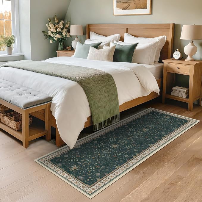 Dark Green 2x5 Kitchen Rug - Image 6