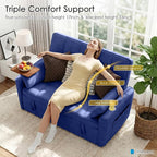 54'' Sleeper Sofa Bed, Convertible Pull Out Couch Futon - Image 10