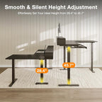 Casaottima 59 Inch Electric L-Shaped Standing Desk - Image 5