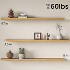 Fun Memories 67Inch Long Floating Shelves, 8 Inch Deep Shelves - Image 3
