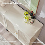 IFBUY Modern Sideboard Buffet Cabinet, Wooden Modular Coffee Bar Cabinets - Image 7