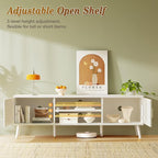 SUPERJARE TV Stand for 65 Inch TV, Entertainment Center - Image 3