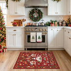 2x3 Christmas Cute Area Rug : Non-Slip Washable Winter Holiday Indoor Doormat - Image 9