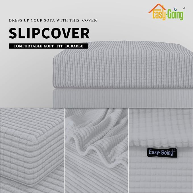 Easy-Going Stretch 1 Piece Oversized Couch Cushion Cover - Image 3
