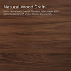 Furniture of America Lucian Mid-Century Modern Solid Wood Brown Round Side Table - Image 6