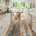 RELEANY Washable Runner 3'x12' Abstract Area Rug by RELEANY