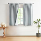 Vision Home Pinch Pleated Full Blackout Curtains Linen Blended Room Darkening by VisionHome