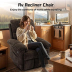 Korser Recliner Chair, Swivel Rocker Recliner Chair - Image 9