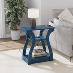 FROMJBEST End Table with Charging Station, Side Table with USB Ports and Outlets - Image 7