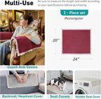 Velvet Couch Arm Covers - Image 3