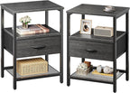 Huuger Nightstand Set of 2, Night Stand by Huuger