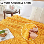 L'AGRATY Chunky Knit Throw Blanket - Image 3