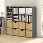 Furinno Cubicle Book Shelf, 16-Cube Bookshelf, Extra Thick Frame Reversible - Image 2