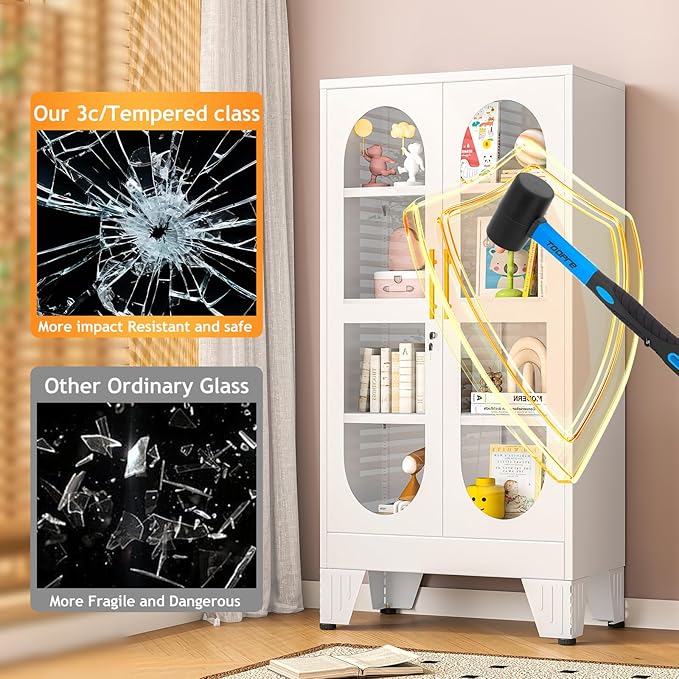 PAOFIN 47" H Locking Display Cabinet - Image 5