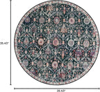 Lahome Moroccan Round Area Rugs, Washable Small Round Rug 3ft Non-Slip | - Image 2