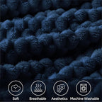 BEDELITE Navy Throw Blanket for Couch, Soft Cozy Gifts for Women, 50 * 60 | 3D - Image 3
