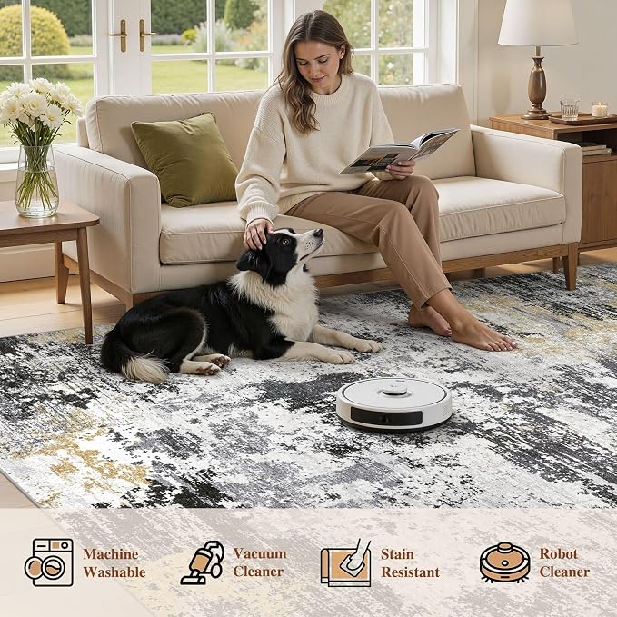 UERMEI 10x12 Area Rug for Living Room - Image 7