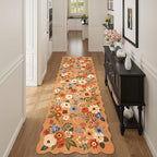 DUKINO 2x10 Runner Rug for Hallway, Washable Kitchen Rug Non Slip, Low Pile by DUKINO